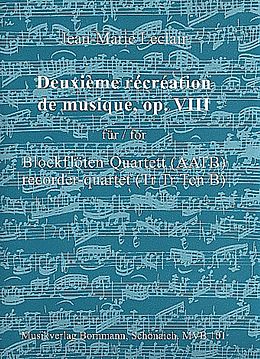 Jean Marie l'Ainé Leclair Notenblätter Récréation de musique no.2 op.8
