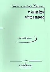 Vasily Sergeyevich Kalinnikow Notenblätter Triste canzone