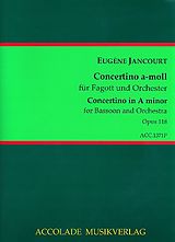 Louis-Marie-Eugène Jancourt Notenblätter Concertino a-Moll op.118 für Fagott und