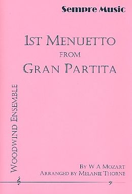 Wolfgang Amadeus Mozart Notenblätter Menuetto no.1 from Gran Partita