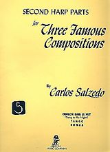 Carlos Salzedo Notenblätter Second harp parts for 3 Famous Compositions