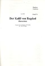 Francois Adrien Boieldieu Notenblätter Ouvertüre zu Der Kalif von Bagdad
