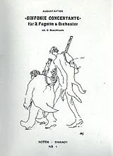 August Gottfried Ritter Notenblätter Sinfonie concertante für 2 Fagotte und Orchester