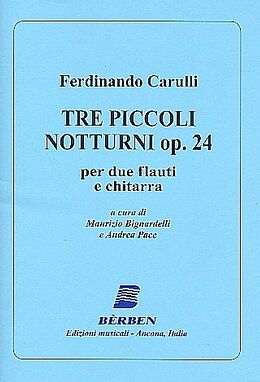 Ferdinando Carulli Notenblätter 3 piccoli Notturni op.24 für
