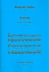 Widmar Hader Notenblätter Komos für Gitarre und Schlagzeug