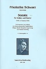 Friederike Schwarz Notenblätter Sonate
