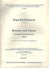 Sergei Rachmaninoff Notenblätter Romanze und Scherzo für