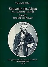 Theobald Boehm Notenblätter Souvenir des Alpes no.1 op.27