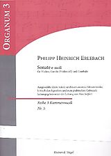 Philipp Heinrich Erlebach Notenblätter Sonate e-Moll für Violine, Viola da gamba