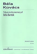 Béla Kovács Notenblätter Tribute to the Memory of Béla Bartók