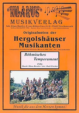 Klaus Rustler Notenblätter Böhmisches Temperamentfür Blasorchester