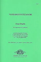 Luzzasco Luzzaschi Notenblätter 4 Duets for 2 sopranos and Bc