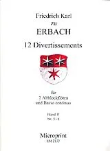 Friedrich Karl Graf zu Erbach Notenblätter 12 Divertissements Band 2 (Nr.4-8)
