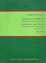 Antonio Vivaldi Notenblätter Konzert F-Dur RV485