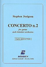 Stephen Dodgson Notenblätter Concerto no.2 for guitar and chamber orchestra