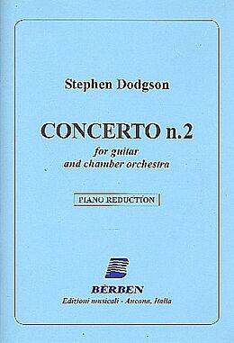 Stephen Dodgson Notenblätter Concerto no.2 for guitar and chamber orchestra
