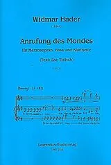 Widmar Hader Notenblätter Anrufung des Mondes