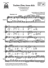 Georg Friedrich Händel Notenblätter Tochter Zion freue dich