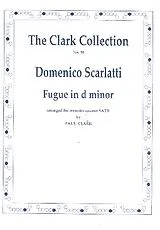 Domenico Scarlatti Notenblätter Fugue d minor