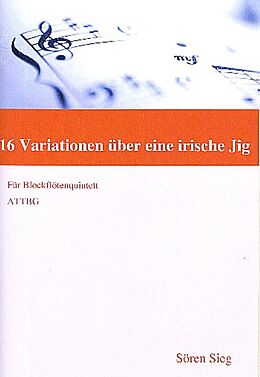 Sören Sieg Notenblätter 16 Variationen über eine irische Jig