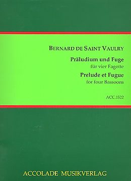 Bernard de Saint Vaulry Notenblätter Präludium und Fuge