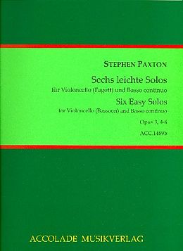Stephen Paxton Notenblätter 6 leichte Solos op.3 Band 2 (Nr.4-6)
