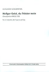 Burghard Schloemann Notenblätter Choralpartita Nr.8 über Heilger Geist du Tröster mein