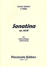 Fulvio Caldini Notenblätter Sonatina op.152b