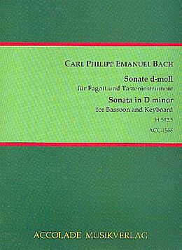 Carl Philipp Emanuel Bach Notenblätter Sonate d-Moll H542.5