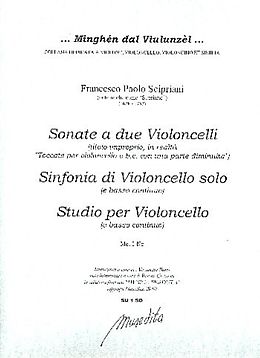 Francesco (Supriano) Scipriani Notenblätter Sonate, Sinfonia e Studio