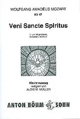Wolfgang Amadeus Mozart Notenblätter Veni sancte spiritus KV47