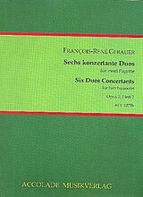 Francois-Réné Gébauer Notenblätter 6 Duos concertants op.3 Band 2