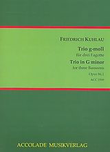 Friedrich Daniel Rudolph Kuhlau Notenblätter Trio g-Moll op.86,1