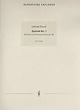 Gabriel Urbain Fauré Notenblätter Quintett Nr.1 op.89