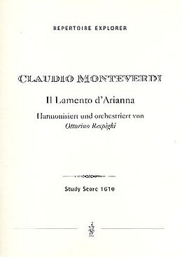 Claudio Monteverdi Notenblätter Il lamento dArianna