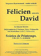 Félicien David Notenblätter Soirées de printemps Band 2 (Nr.3 und 4)