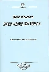 Béla Kovács Notenblätter Sholem-Alekhem Rov Feidman!