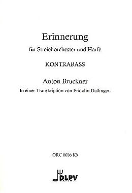 Anton Bruckner Notenblätter Erinnerung