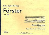 Emanuel Alois Förster Notenblätter 2 Piano Quartets op.10 (no.1 and 2)