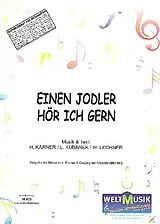 Leopold Kubanek Notenblätter Einen Jodler hör ich gern