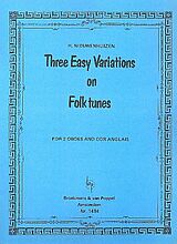 H. Nieuwenhuizen Notenblätter 3 easy variations on Folk Tunes