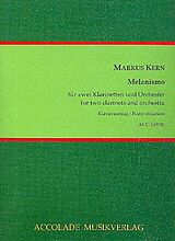 Markus Kern Notenblätter Melanismo für 2 Klarinetten und Orchester