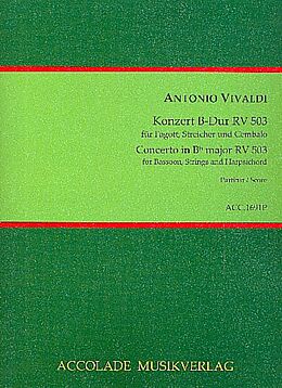 Antonio Vivaldi Notenblätter Konzert B-Dur RV503