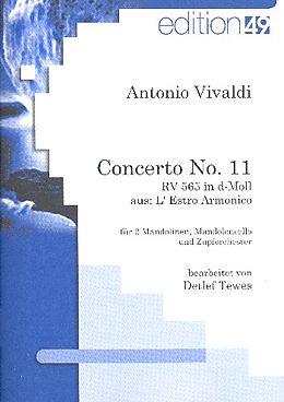 Antonio Vivaldi Notenblätter Konzert d-Moll Nr.11 RV565