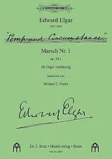 Edward Elgar Notenblätter Pomp and Circustamce Marsch op.39,1