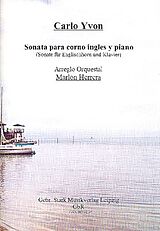 Carlo Yvon Notenblätter Sonate für Englischhorn und Klavier