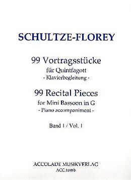 Andreas Schultze-Florey Notenblätter 99 Vortragsstücke Band 1 (Nr.1-33)