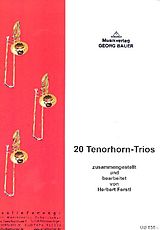 Notenblätter 20 Tenorhorn-Trios