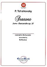 Peter Iljitsch Tschaikowsky Notenblätter Juni - Barcarolle op.37,6