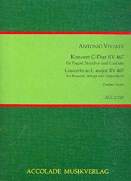 Antonio Vivaldi Notenblätter Konzert C-Dur RV467